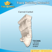 Moldes de lareira baratos PU corbels esculpidos para decoração